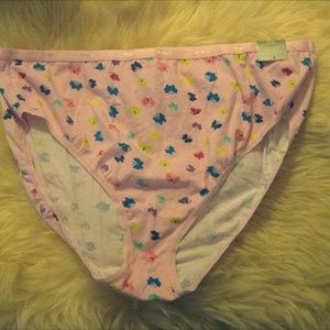 1 Pair Avenue Hi Cut Brief  Pink Butterfly 22/24